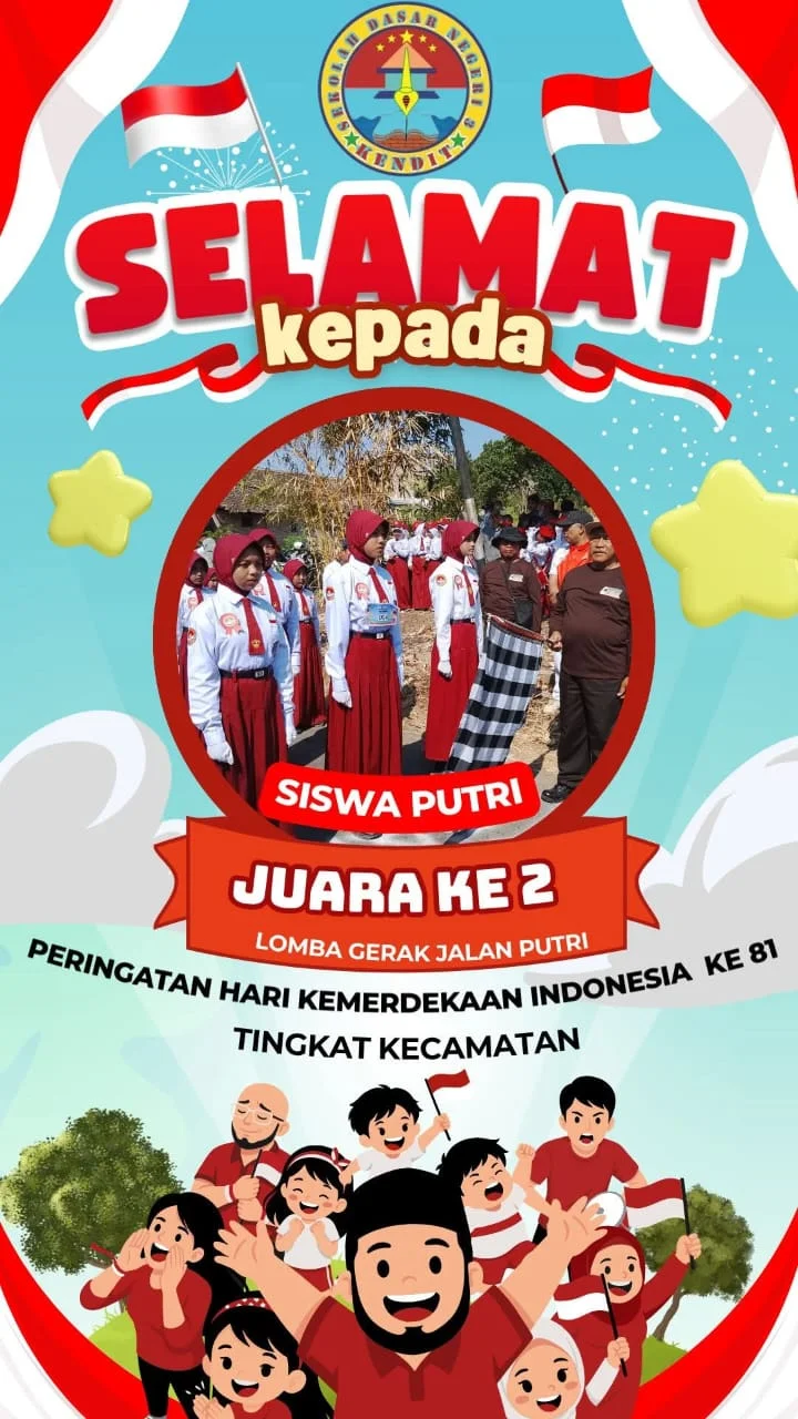 Juara Ke  2  Lomba Gerak Jalan Putri dalam Rangka HUT RI ke 81